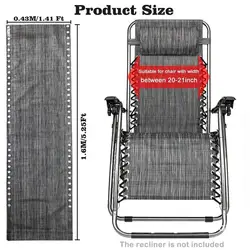 Chaises de plage pliantes, siège paresseux inclinable, Portable, léger, tissu de remplacement uniquement 