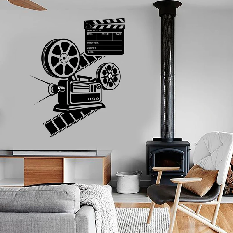 Art Film Cinema Decal Movie Camera Amazing Wall Sticker Theater ...