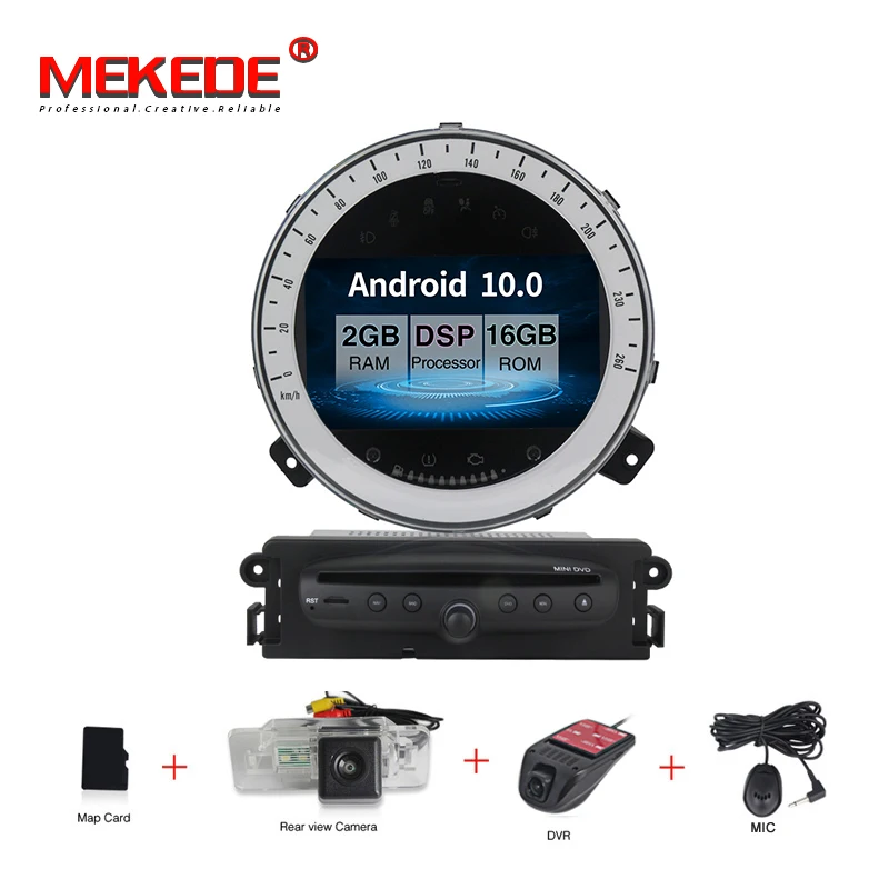 MEKEDE HD 2DIN Android 10 0 DSP автомобильный DVD мультимедийный плеер для BMW Mini Cooper 2006 2013 радио