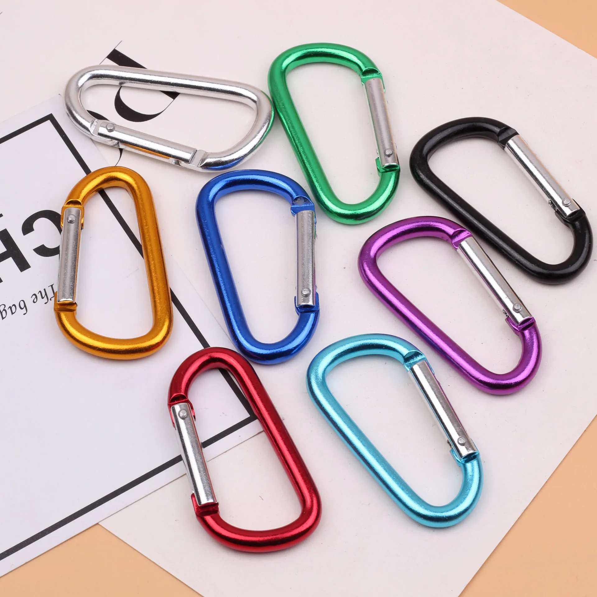 Outdoor Camping Climbing Mini Carabiner Keychain Daily Use Aluminium Safety Buckle Hook 1/5/10PCS | Обустройство дома