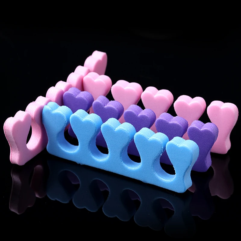 A Pair Professional Soft Foams Cotton Finger Toe Separators Nail Manicuring Foots Sponge Soft Gel UV Tools Manicure Pedicure nail art tools toe separators toe spreader finger toe separator