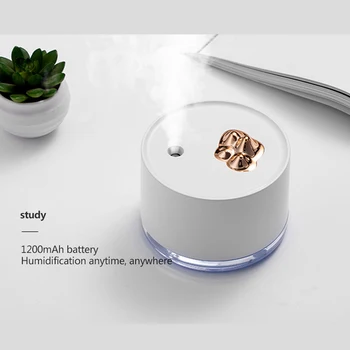 

ELOOLE 300ML Mini Mountain Air Humidifier Mist Maker USB Modern Mute Fogger Ultrasonic Colorful Night Light For Home Office Car