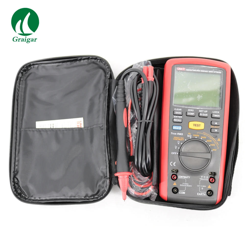 

High Accuracy UT505B Handheld Insulation Resistance Tester