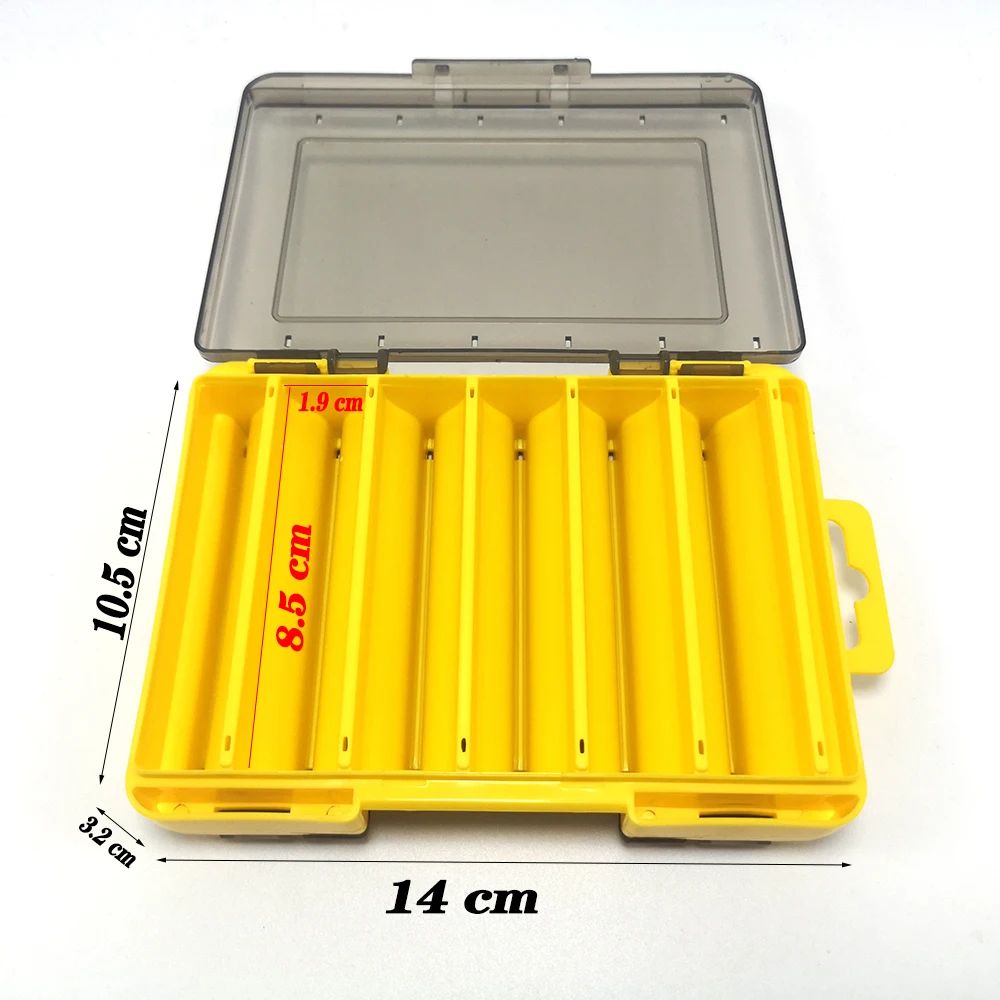 Double Sided Fishing Box 12 Compartments Waterproof Bait Lure Hook Storage Organizer Case Container Carp Fish Tackle Accessories