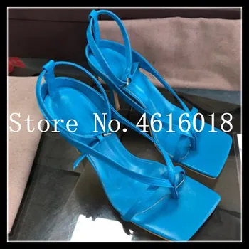 

brand design women sandals leather square sole slides desginer high heel women shoes summer fashion woman sandal shoe