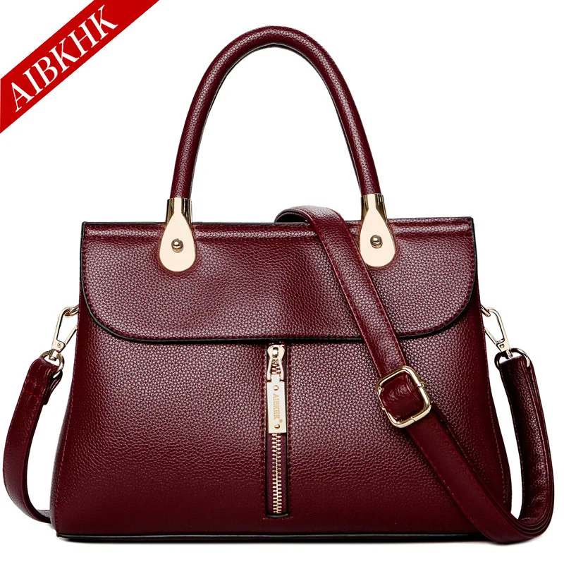Кожаные сумки брендовые сумки для женщин классические женские ручные сумки Аллигатор сумка на плечо роскошные Дизайнерские Сумочки черная сумка - Цвет: S9189-Burgundy