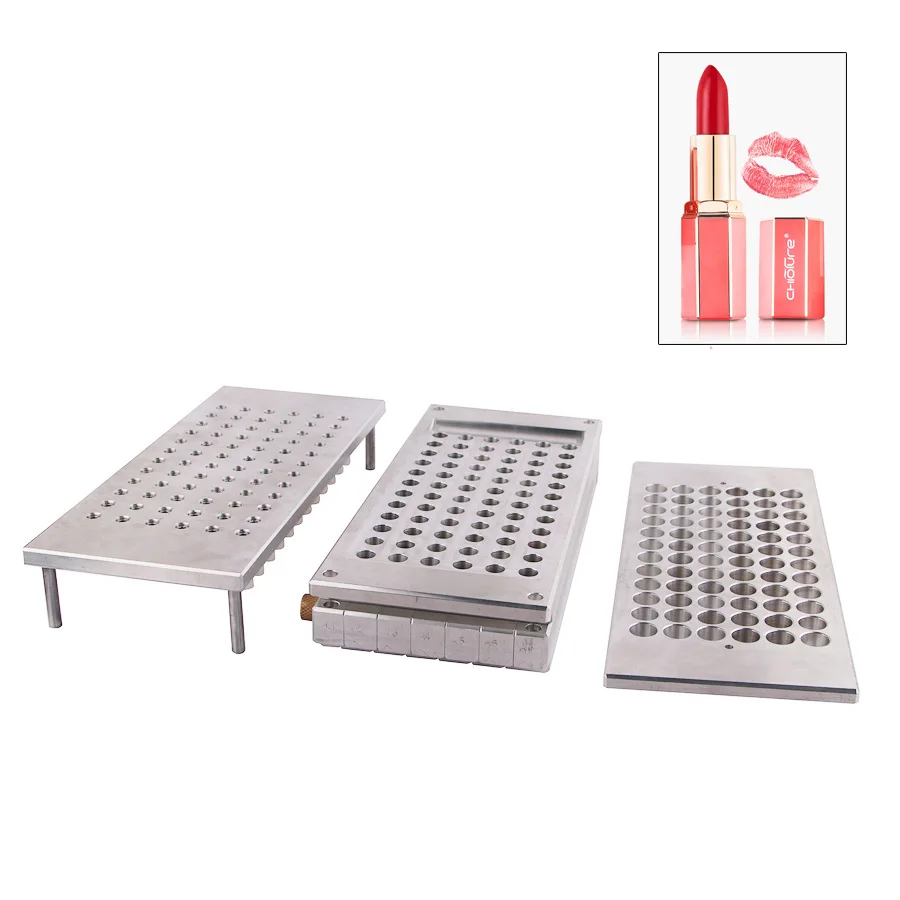 1set 12 Cavity Lipstick Mold Super Good Quality Aluminum 12.1mm