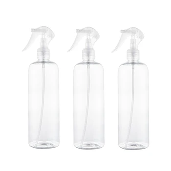 

3 Pcs 500ml Spray Bottle Portable Transparent Durable Baking Tools Refillable Bottle Water Sprayer for Graden Plants
