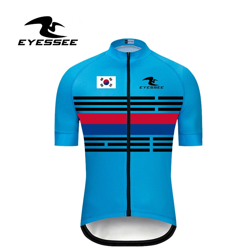 

EYESSEE 2020 Summer Short Sleeve MTB Bike Cycling Clothing Mountain Racing Bicycle Jersey Breathable South Korea Cycling jersey