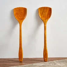 Sheng много антипригарный горшок только деревянная металлическая кулинарная лопатка шпатель 39 см выдвижная ручка кухонная Лопатка деревянная посуда