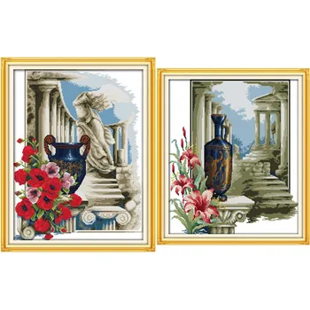 

Full Embroidery Cross 14CT11CT Athens feeling DIY Needlework DMC Cross Stitch Kits for Embroidery Knitting Needle Home Decor