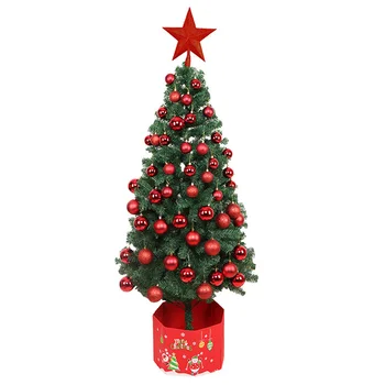 

Artificial Figurines For Home Decorations Christmas Tree Children Gift Plastic Tree New year Holiday Decor Delicate Santa Ball