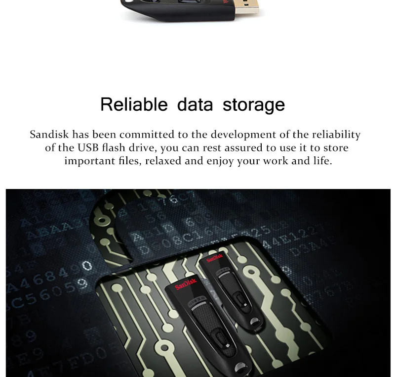 Флеш-накопитель SanDisk CZ48 USB Mini USB флешка 64 Гб 128 ГБ 256 ГБ USB флеш-накопитель USB 3,0 16 ГБ 32 ГБ карта памяти флешка