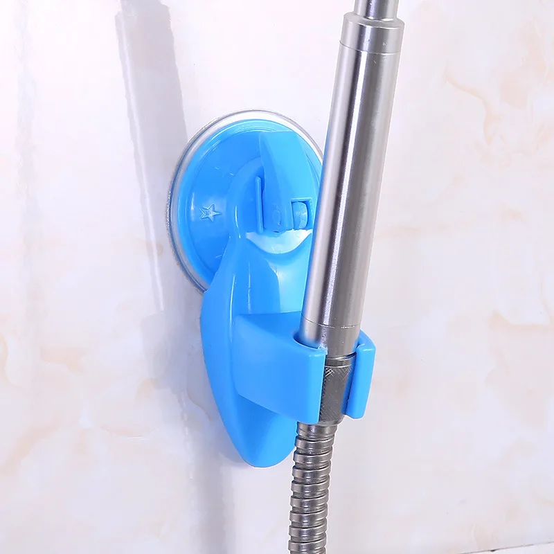 Регулируемый держатель спринклера для ванной комнаты, крепкая насадка для душа на присоске - Цвет: Blue