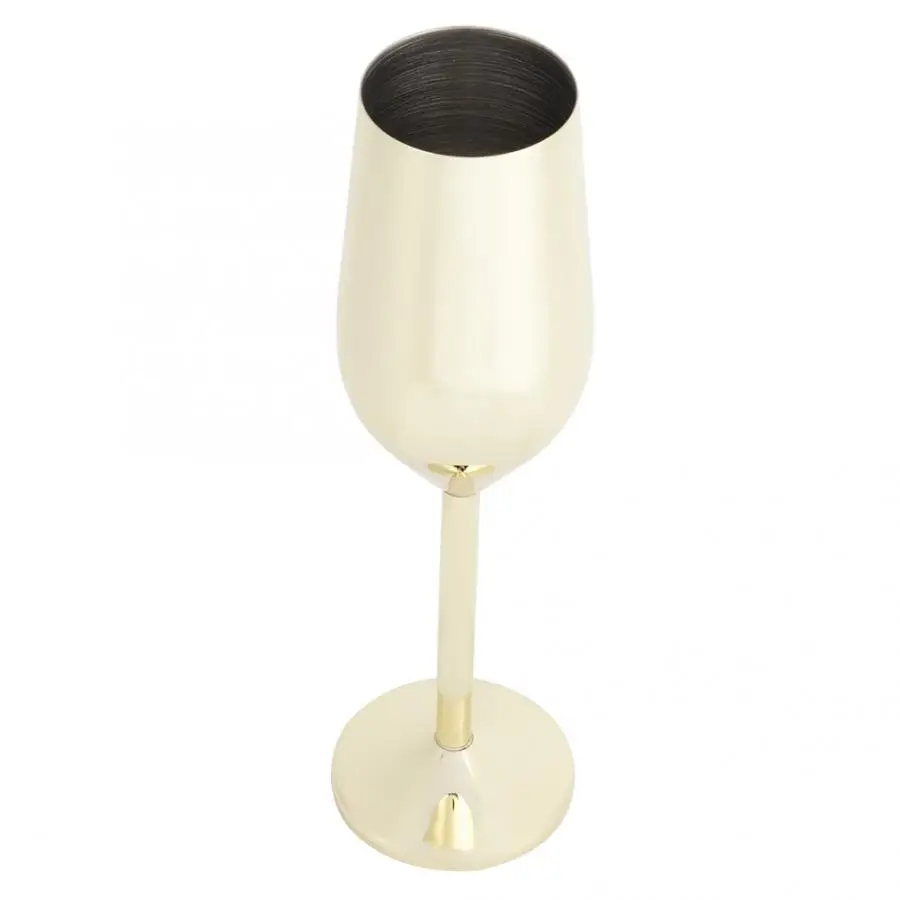 Stainless Steel Cocktail Bar Copper Plated Party Decorations Champagne Goblet Cup for Beer Tea Milk Drink