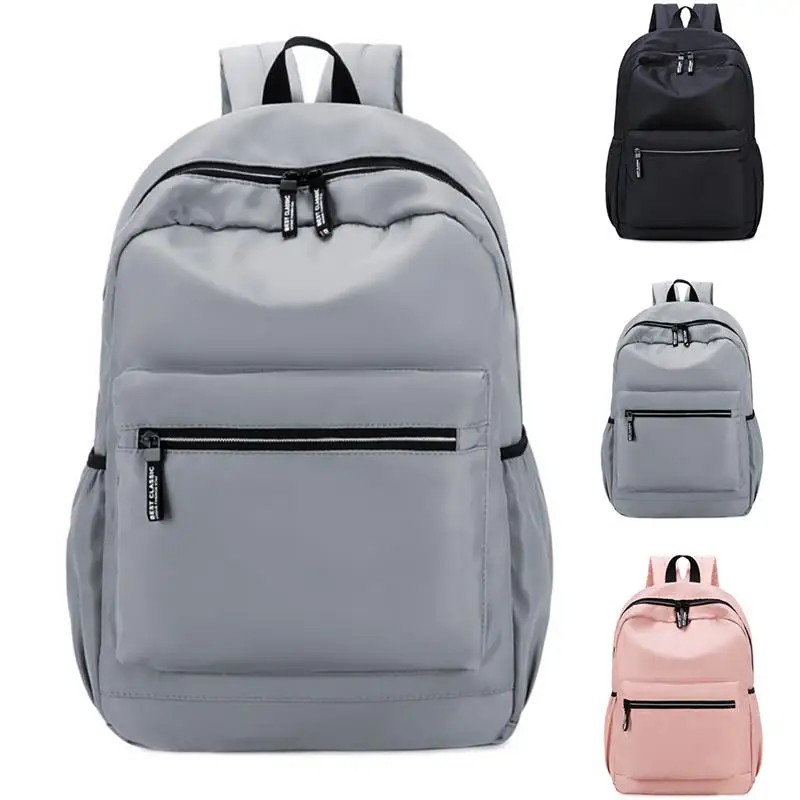 Повседневный рюкзак Оксфорд женский серый водонепроницаемый нейлоновый школьный рюкзак для девочек-подростков высокое качество модный рюкзак для путешествий