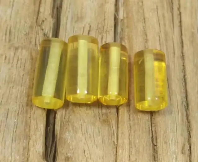 10pcs total Yoowei(10 шт./компл.) натуральные янтарные бусы оптом 11*5 мм геометрическая форма драгоценные камни Прибалтики янтарные diy свободные бусины для изготовления ювелирных изделий - Цвет: 10pcs total