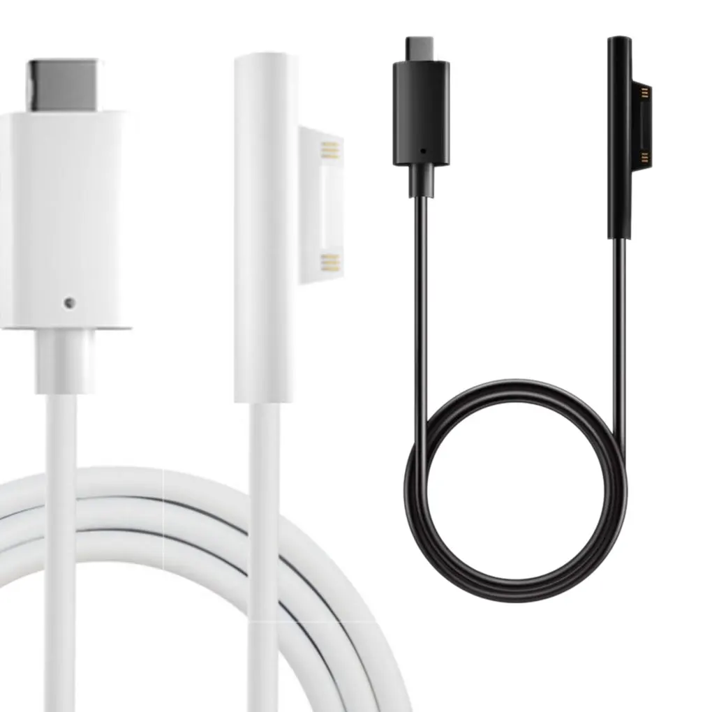 Replacement For Microsoft Surface Pro6/Pro5/4/3/2 Charging Cable PD To Type-C FemDZ7655ale 15V PVC