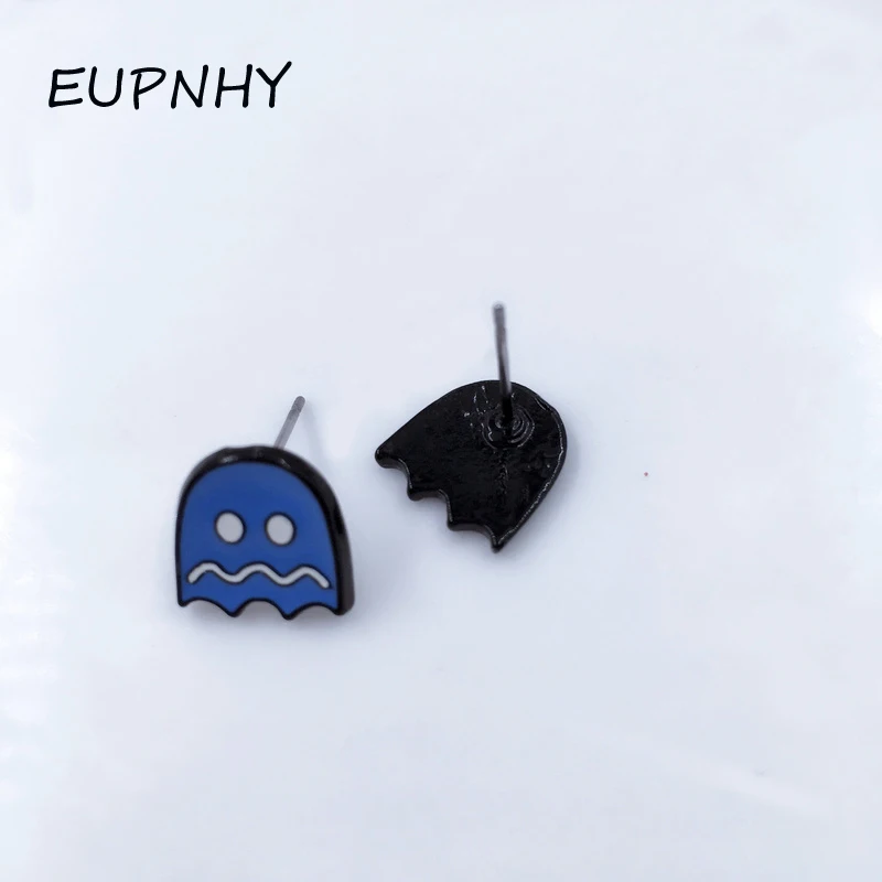 EUPNHY 20 пар мультфильм синий осьминог серьги гвоздики женские Девушки Серьги Harajuku Аллергия пирсинг серьги Bijoux