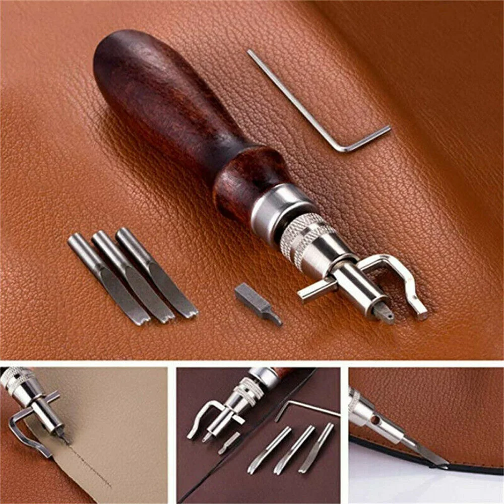 59 шт./компл. Leather Craft откидной Чехол-кошелек со стрелками набор инструментов "сделай сам" ручная работа тиснения, кошельки, сумки, ремни, ручная работа