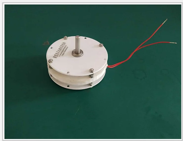 80mm miniature ironless permanent magnet generator, high efficiency, low speed, diy wind, hydropower