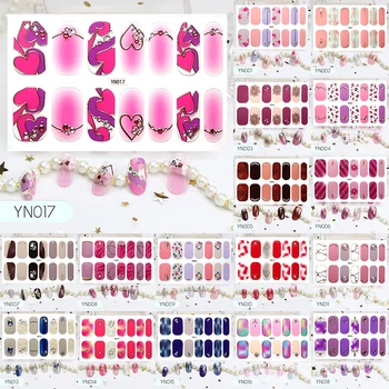 

LADY KINDOM 3D Bronzing Glitter Imitation Diamond Nail Polish Films Eco-friendly Waterproof Breathable Long Lasting Nail Strips