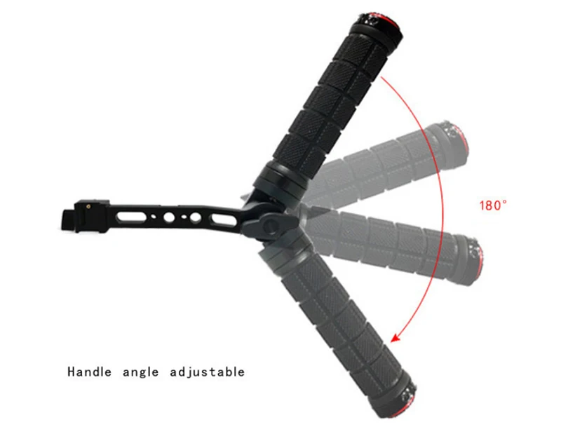 DSLR Camera Stabilizer Ronin S Handle Grip Handgrip for DJI RoninS can Adjust 180 Degree with Cold Shoe Monitor Video Light Mic