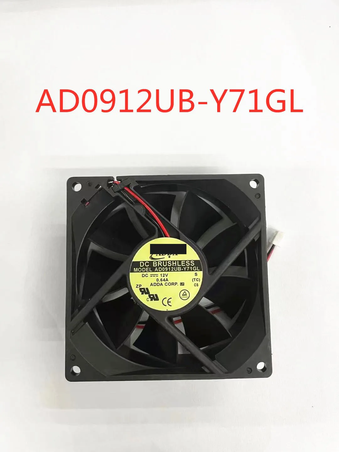 Для ADDA AD0912UB-Y71GL DC 12V 0.64A 2-проводной Размеры: 90x90x32 мм Сервер вентилятор охлаждения |