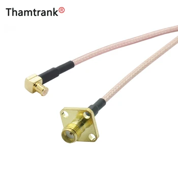 

10pcs/lot SMA Female Panel Mount to MCX Right Angle Male Plug RF Coaxial Cable Assembly SMA to MCX Adapter RG316 Pigtail Cable