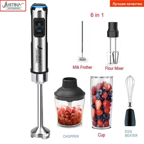 전기 스틱 핸드 상업용 블렌더, LED 공장 가격, 1500W 6/4 in 1, 식품 가공기, 달걀 거품기 믹서, 착즙기 고기 분쇄기 2
