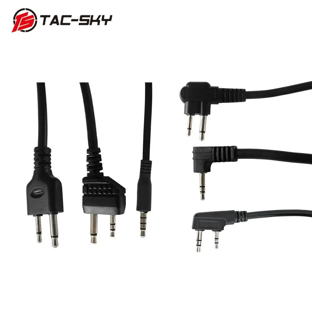 TAC-SKY PTT Tactical TCI PTT Headset Adapter is Suitable for Military Tactical Hunting Sports  Headset Walkie Talkie TCI PTT