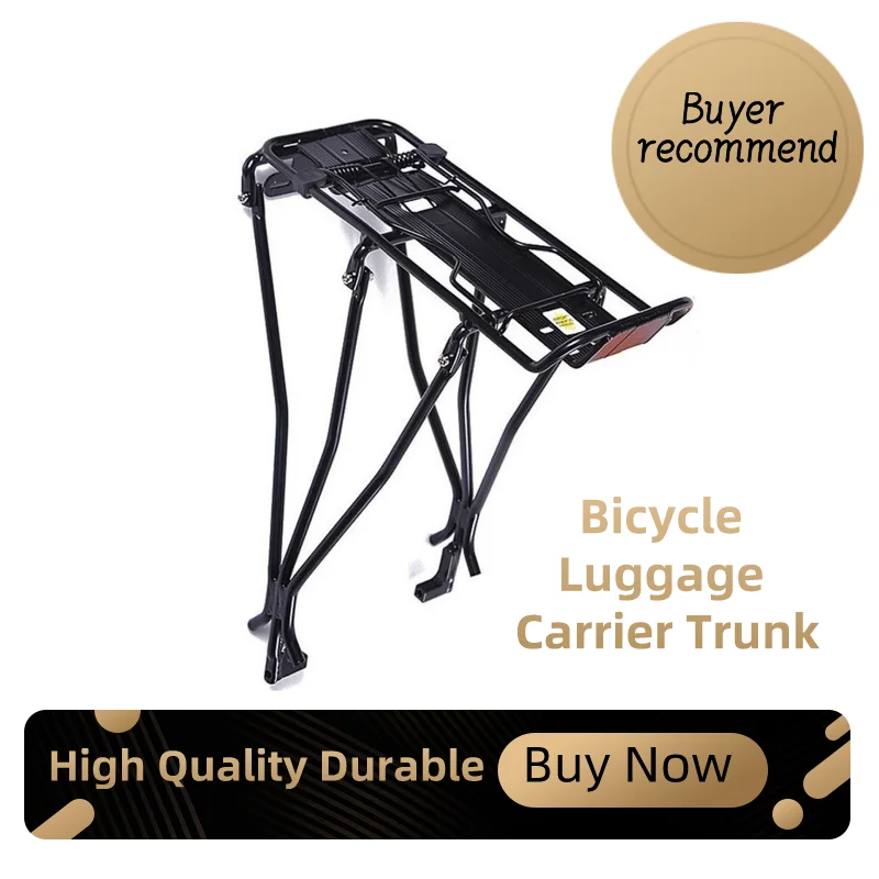 

Bicycle Luggage Carrier Trunk Cargo Rear Rack Shelf Cycling Seatpost Bag Holder Stand for 24 26 28 inch MTB Road Bike