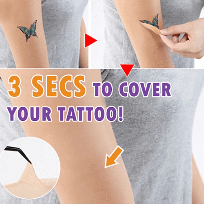 

Tattoo Scar Acne Cover Up Sticker Flaw Birthmark Concealing Hide Tape Waterproof Convenient Skin-Friendly Any Skin Type