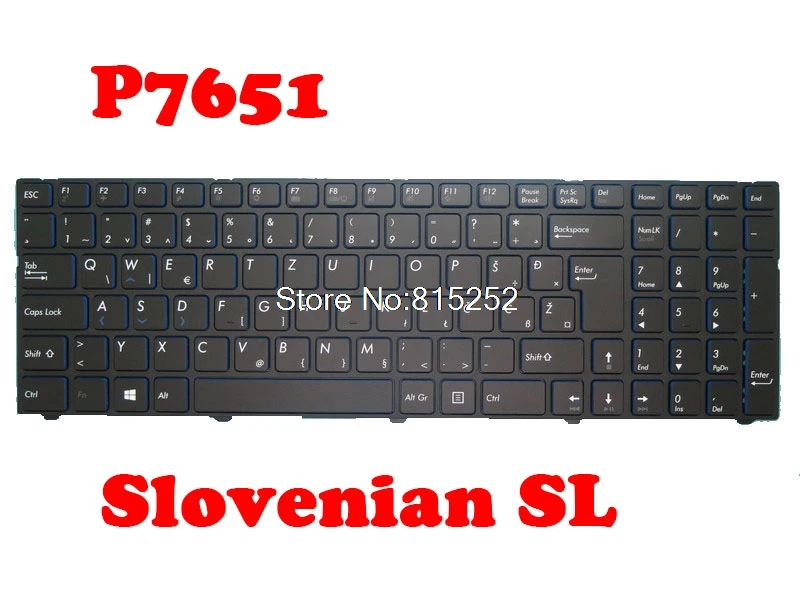 

Клавиатура для ноутбука MEDION ERAZER P7651 MD61103 MD61016 MD60934 MD60891 MD60811 MD60805 MD60806 MD60807 MD60810 Slovenian SL