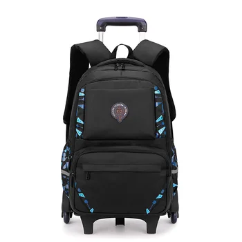 

Removable Children School Bags Six Wheels Children's Trolley school Backpack Primary Schoolbags Boys kids Wheeled Backpack