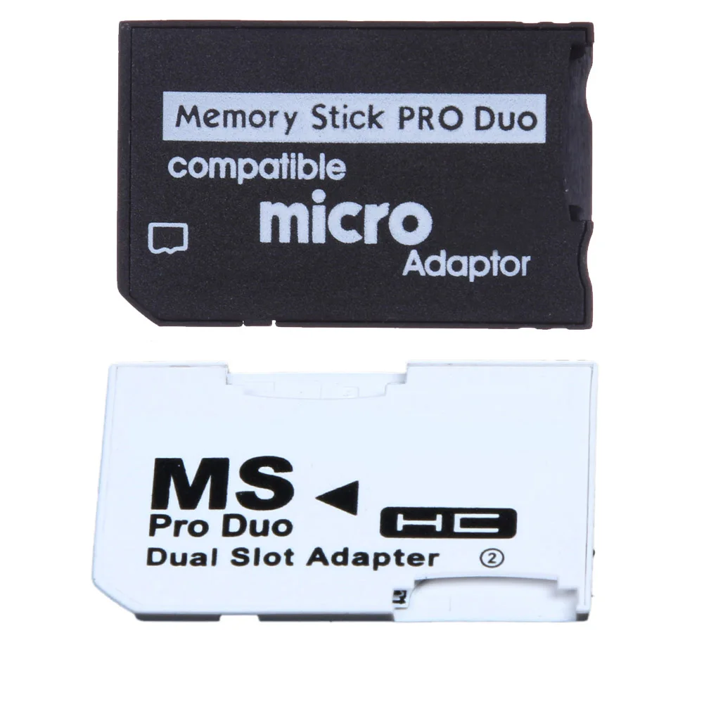 Мини-кардридер для карт памяти Pro Duo Новый адаптер Micro SD TF на MS один слот/два слота
