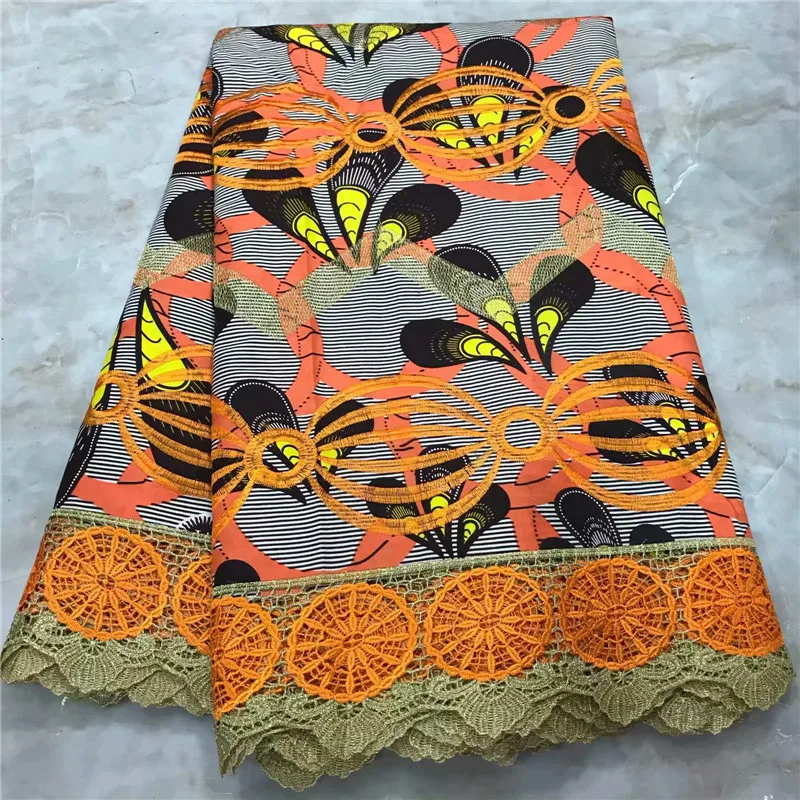 Высококачественная кружевная ткань восковой шнур кружевная ткань Африканская кружевная ткань восковой шнур кружева для женщин Свадебное платье WD091715