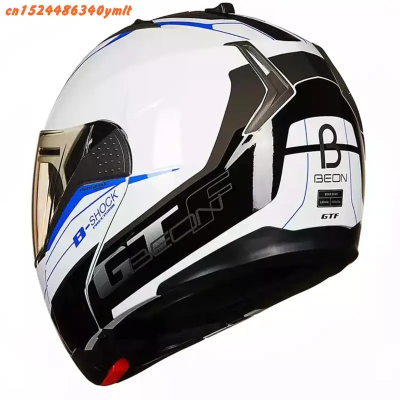 BEON B-700 мотоциклетный шлем Casco Moto Filp Up мотоциклетный шлем двойной козырек Полнолицевой гоночный мотошлем