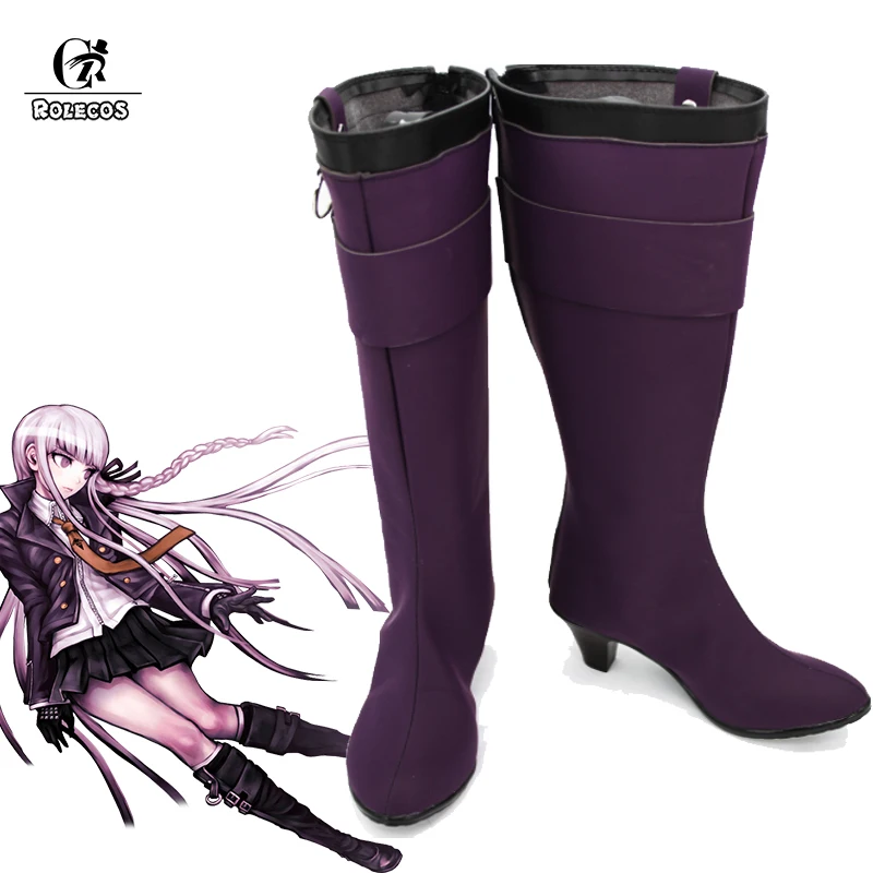 Обувь для косплея ROLECOS Game DanganRonpa kyouko/KyoKo Kirigiri на каблуке костюмированной