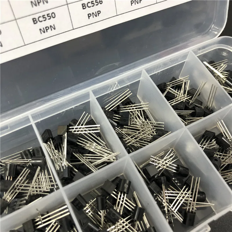 10Values x20 200pcs TO-92 Transistor Assortment Assorted Kit BC327 BC337 BC517 BC547 BC548 BC549 BC550 BC556 BC557 BC558