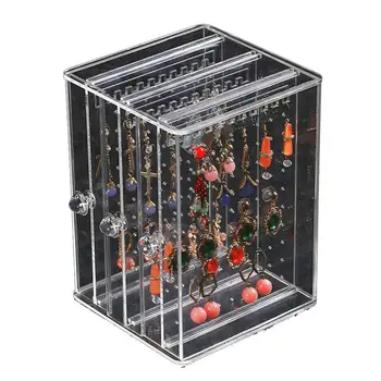 

Fasion Earring Display Stand Jewelry Storage Box Organizer Acrylic Display Rack Earrings Storage Box Holder
