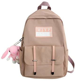 

Waterproof Nylon Women Backpack Fashion Belt Designer Travel Rucksack female Shoulder Bag Cute School Bag for Teenage Girls