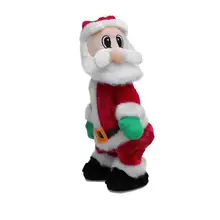 Рождественская елка танцующий Санта скрученный хип Twerking Поющий музыкальный Рождественская елка Клаус Автоматическая скалолазание электронная плюшевая игрушка