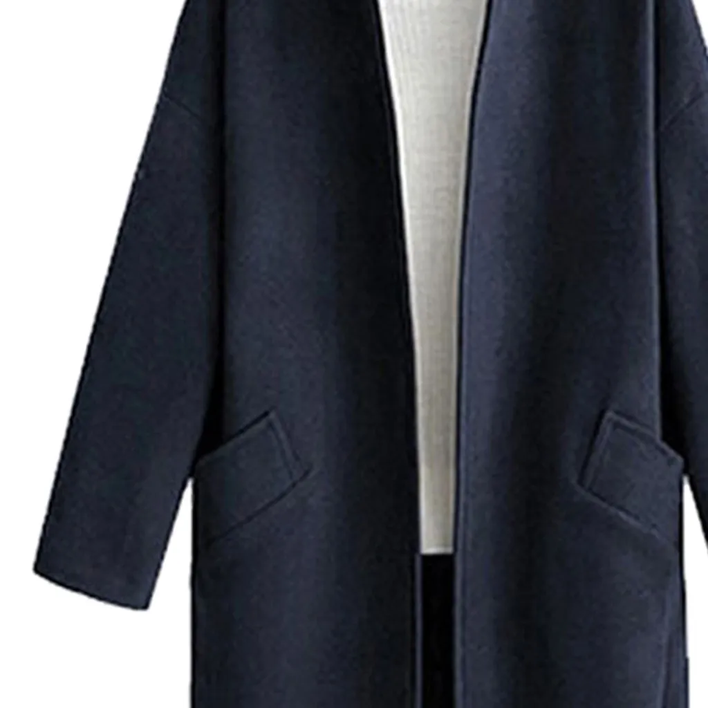 JAYCOSIN Женское шерстяное пальто оверсайз свободные кашемировые куртки однотонное пальто Свободный кардиган верхняя одежда casaco feminino