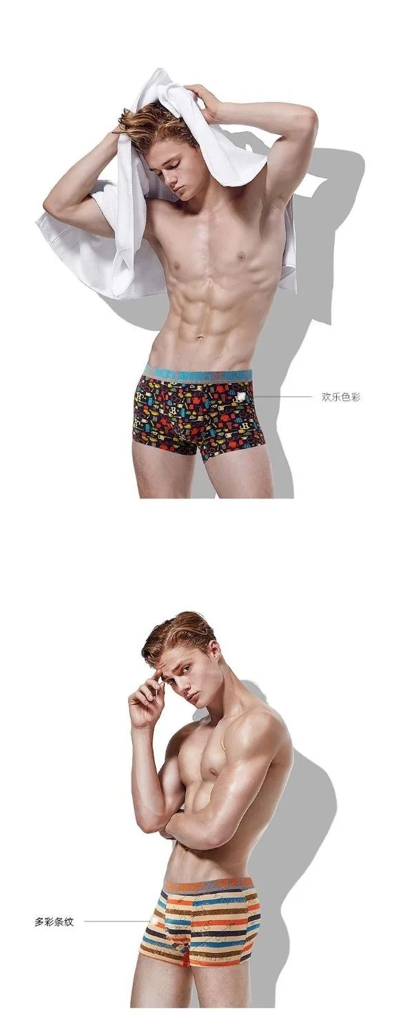2022 Men Underwear Boxer Shorts Panties Solid Shorts Brand Underpants Men 100% Cotton Breathable Mid Waist Shorts Men L-3XL