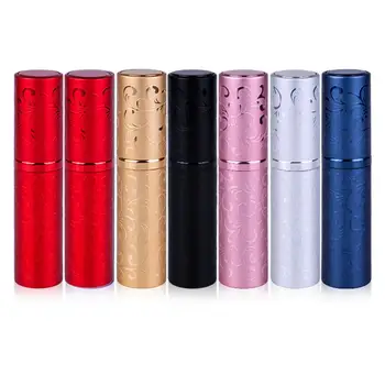 

1Pcs Rotating Portable Empty Aluminum Perfume Bottle Travel Atomizer Container makeup liquid cosmtics traveling Refillable Bottl