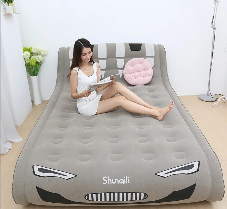 Posição de Dormir Almofada de Dormir Colchão de ar Cama de ar Dupla Pessoa Dobrável Pele Macia Design Científico se Encaixa Cama Inflável Uso