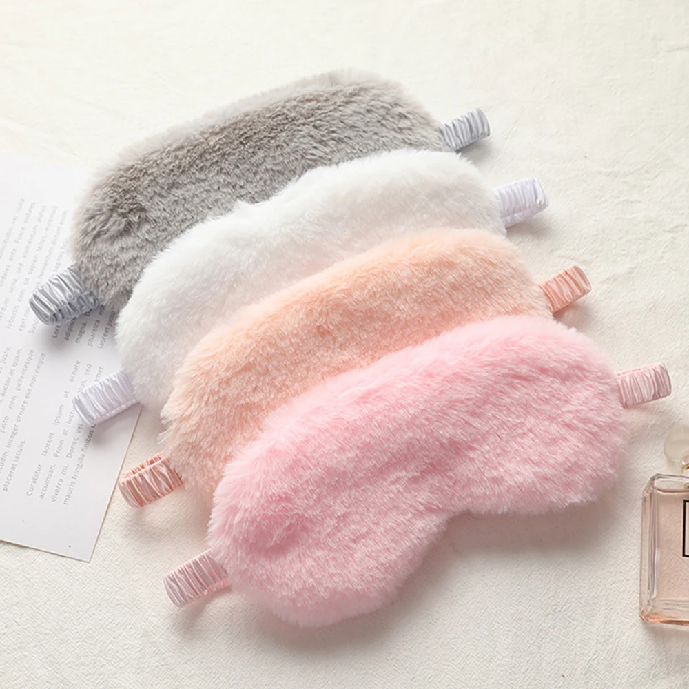 

Sleeping Mask Sleeping Blindfold Soft Plush Eye Masks Cute Love Cloud Eye Cover Rabbit Plush Mask Eyepatch Nap Health