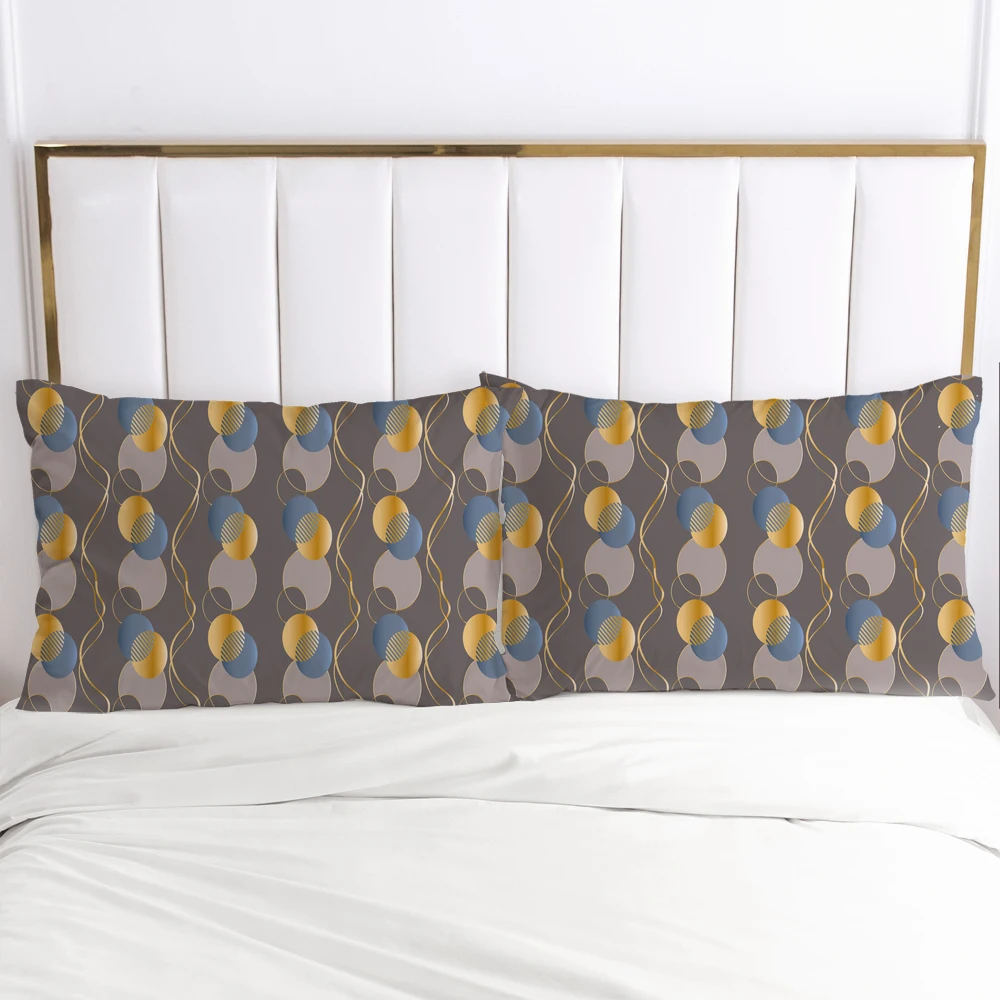 

2PCS 3D Pillow Cover 50x75 70x70 Nordic Decoration Throw Pillow Cases Bedding PillowCase Customize any size design