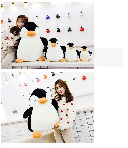 Fancytrader 2020 New 26'' Cute Big Penguin Plush Toy Fat Soft Polar Penguin Animal Doll Hugging Pillow Home Decoration 65cm (12)